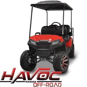 Yamaha G29/Drive HAVOC Off-Road Front Cowl Kit in Red (Years 2007-2016) - Image 1