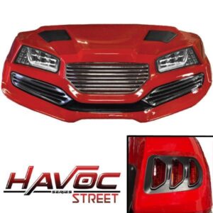 Yamaha G29/Drive HAVOC Street Body Kit in Red (Years 2007-2016) - Image 1