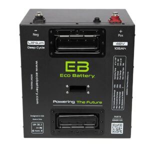 48V 105AH Eco LifePo4 Lithium Battery Kit with 15A Charger – Thru Hole Style Battery - Image 6