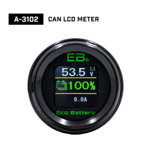 Eco Battery CAN LCD Gauge (38V/51V/70V) – Digital Golf Cart Meter