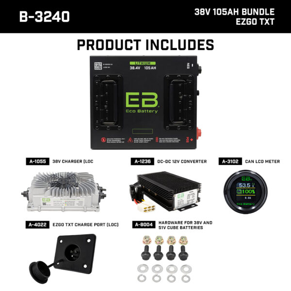 EZGO Freedom TXT 36V 105Ah Eco Lithium Battery – Cube