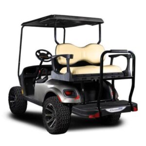 EZGO TXT Madjax Genesis 300 Rear Seat with Deluxe Tan Seat Cushions (Years 1994.5-Up) - Image 1