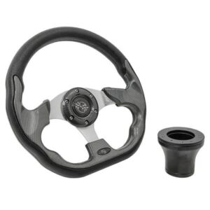 Club Car Precedent Carbon Fiber Racer Steering Wheel - Image 1