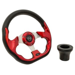 EZGO Red Racer Steering Wheel Kit 1994.5-Up - Image 1