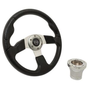 EZGO Black Sport Steering Wheel Kit 1994.5-Up - Image 1