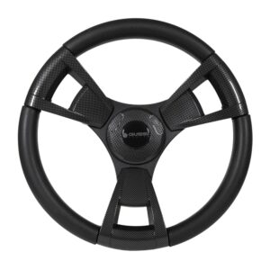 Gussi Italia Model 13 Black/Carbon Fiber  Steering Wheel For EZGO - Image 4