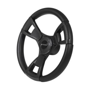 Gussi Italia Model 13 Black/Carbon Fiber  Steering Wheel For EZGO - Image 7