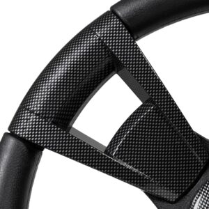 Gussi Italia Model 13 Black/Carbon Fiber Steering Wheel For Yamaha G16-Drive2 - Image 9