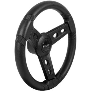 Gussi Italia® Lugana Black Steering Wheel Compatible with ICON Golf Car Models & AEV Golf Car Models - Image 3