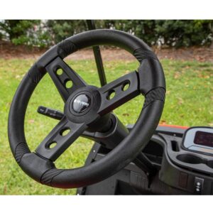 Gussi Italia® Lugana Black Steering Wheel Compatible with ICON Golf Car Models & AEV Golf Car Models - Image 5