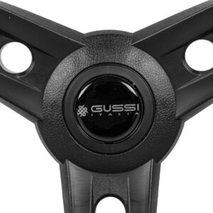 Gussi Italia® Lugana Black Steering Wheel Compatible with ICON Golf Car Models & AEV Golf Car Models - Image 6