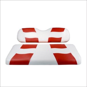 Madjax Riptide White/Red Two-Tone Genesis 150 Rear Seat Cushions - Image 1