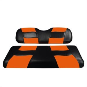 Madjax Riptide Black/Orange Two-Tone Genesis 150 Rear Seat Cushions - Image 1