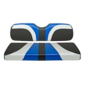 Madjax Blade Alpha Blue/Silver/Black Carbon Fiber Genesis 150 Rear Seat Cushions - Image 1