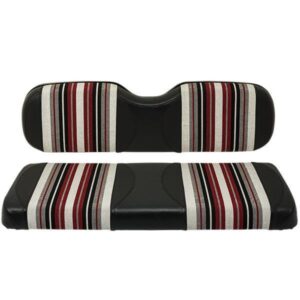 Red Dot Burgundy/Black/White Harmony Rear Seat Covers for GTW Mach1/Mach2 & Madjax Genesis 150 - Image 1