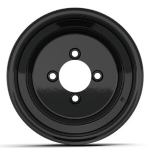 10" Black Steel Wheel (3:4 Offset) - Image 2