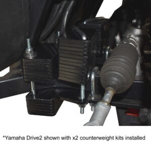 30lb Golf Cart Counterweight Kit for Yamaha Drive/Drive2 and EZGO RXV - Image 5