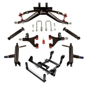 4” GTW Double A-Arm Lift Kit for Gas Yamaha Drive2 with Independent Rear Suspension - Image 4