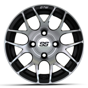 12" GTW® Pursuit Black with Machined Accents Wheel - Image 2