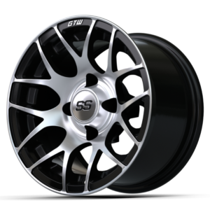 12" GTW® Pursuit Black with Machined Accents Wheel - Image 3