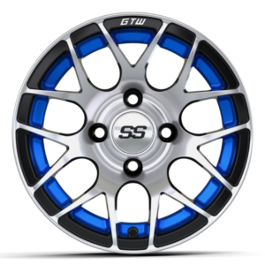 12" GTW® Pursuit Blue with Machined Accents Wheel - Image 2