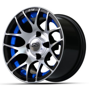 12" GTW® Pursuit Blue with Machined Accents Wheel - Image 3