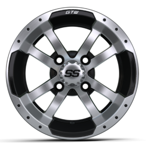 12" GTW® Storm Trooper Black with Machined Accents Wheel - Image 2
