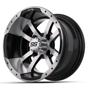 12" GTW® Storm Trooper Black with Machined Accents Wheel - Image 3