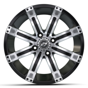 12" GTW® Tempest Black with Machined Accents Wheel - Image 2