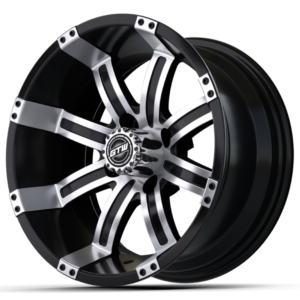 12" GTW® Tempest Black with Machined Accents Wheel - Image 3