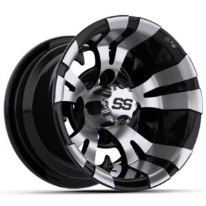 GTW® Vampire 10x7 Machined & Black Wheel (3:4 Offset) - Image 1