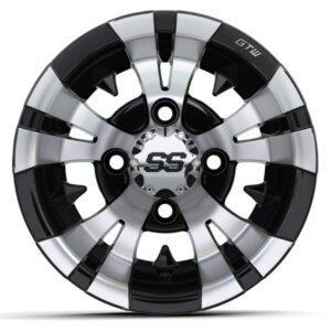 GTW® Vampire 10x7 Machined & Black Wheel (3:4 Offset) - Image 2