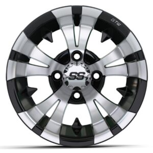 12" GTW® Vampire Black with Machined Accents Wheel - Image 2