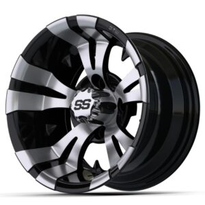 12" GTW® Vampire Black with Machined Accents Wheel - Image 3