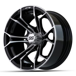 14" GTW® Spyder Black with Machined Accents Wheel - Image 3