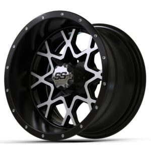 12" GTW® Vortex Matte Black & Machined Wheel - Image 3
