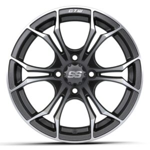 14" GTW® Spyder Wheel – Matte Gray - Image 2