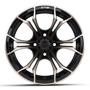 14″ GTW® Spyder Matte Black with Bronze Accents Wheel - Image 2