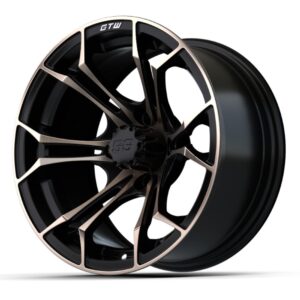 14″ GTW® Spyder Matte Black with Bronze Accents Wheel - Image 3