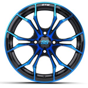 15" GTW® Spyder Wheel – Black with Blue - Image 3