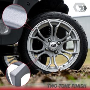 14" Spyder Matte Silver with Machined Accents Wheel - Image 3