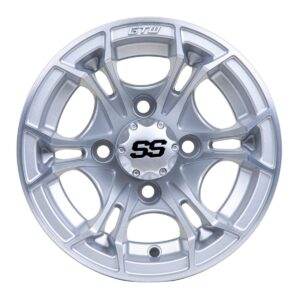 GTW Spyder Silver Brush 10 Inch Wheel - Image 2