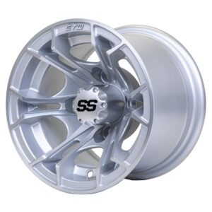 GTW Spyder Silver Brush 10 Inch Wheel - Image 3