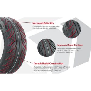 225/40-R14 GTW® Fusion GTR Steel Belted Street Tire - Image 8