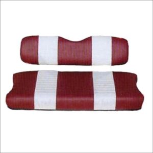 Club Car DS Red / White Seat Cover Set (Years 2000.5-Up) - Image 1