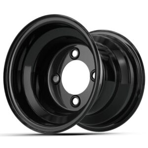 8″ GTW Gloss Black Steel Wheel (Centered) - Image 3