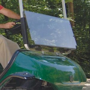 RedDot Yamaha G29/Drive Tinted 3/16″ Thick Acrylic Folding Windshield with Aftermarket Tops (Years 2007-2016) - Image 2