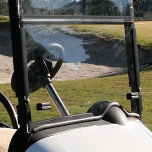 2008-Up EZGO RXV - Red Dot Front Folding Windshield with Rubber Trip - Image 2