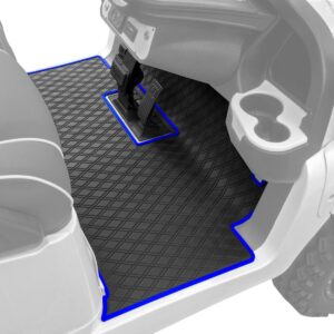 Xtreme Floor Mats for Club Car Precedent / Onward / Tempo / Villager & V4L - Black/Blue - Image 5