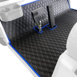 Xtreme Floor Mats for Club Car DS (82-13) / Villager (82-18) - Black/Blue - Image 2